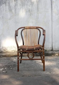 SIT Rattanstuhl »aus Natur-Rattan im Boho-Stil« () Gefertigt aus ungeschältem Rattan