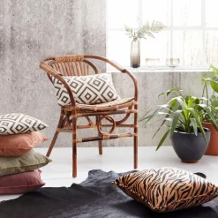 SIT Rattanstuhl »aus Natur-Rattan im Boho-Stil« () Gefertigt aus ungeschältem Rattan