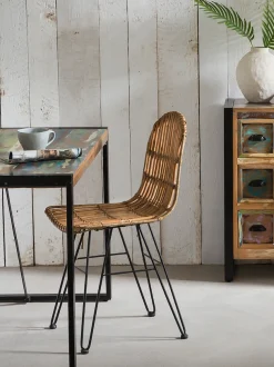 SIT Rattanstuhl »Elche aus Natur-Rattan mit Fischgräten-Optik« () Fischgräten-Optik im Rückenbereich für markantes Rattan-Design