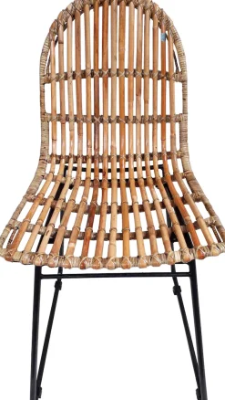 SIT Rattanstuhl »2er-Set T-Rattan Chair Natur Rattan Metall Schwarz« (Set) 2 Stk.2er Set Rattanstühle mit Metallgestell im modernen Naturdesign