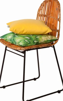 SIT Rattanstuhl »2er-Set T-Rattan Chair Natur Rattan Metall Schwarz« (Set) 2 Stk.2er Set Rattanstühle mit Metallgestell im modernen Naturdesign