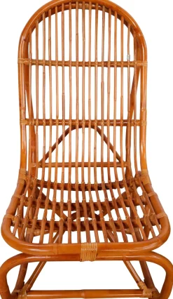 SIT Schaukelstuhl »Kampala aus naturbelassenem Rattan mit Metallmanschette« () Rattan-Schaukelstuhl mit natürlicher Optik