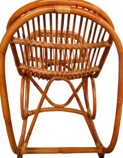 SIT Schaukelstuhl »Kampala aus naturbelassenem Rattan mit Metallmanschette« () Rattan-Schaukelstuhl mit natürlicher Optik