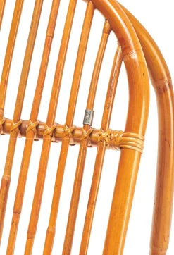 SIT Schaukelstuhl »Kampala aus naturbelassenem Rattan mit Metallmanschette« () Rattan-Schaukelstuhl mit natürlicher Optik