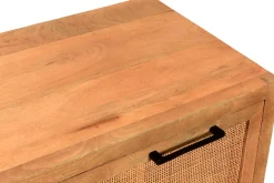 SIT Schuhschrank »CANE aus Mangoholz mit Rattan-Front & Metallkufen« Platz für 6 Paar Schuhe mit Rattan-Front & Mangoholz