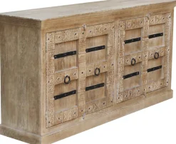 SIT Sideboard »Casablanca aus Mangoholz mit Schnitzereien & 4 Türen« Aufwendige Schnitzfront