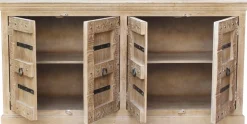 SIT Sideboard »Casablanca aus Mangoholz mit Schnitzereien & 4 Türen« Aufwendige Schnitzfront