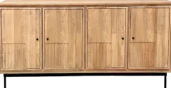 SIT Sideboard »Kommode – Lamellen‑Front & kunstvolle Schnitzereien aus Massivholz« 1 Stk. tlg. Massives Sideboard mit Lamellen‑Front & kunstvollen Holzschnitzereien