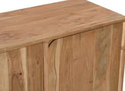 SIT Sideboard »Tallinn aus Akazie mit Holzwangen-Gestell & 3 Türen« 1 Stk. tlg. 3 Türen, viel Stauraum & sichtbare Akazienholz-Maserung