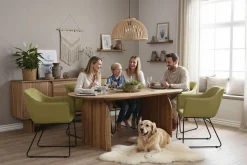 SIT Sideboard »Tallinn aus Akazie mit Holzwangen-Gestell & 3 Türen« 1 Stk. tlg. 3 Türen, viel Stauraum & sichtbare Akazienholz-Maserung