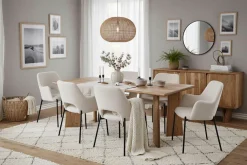SIT Sideboard »Tallinn aus Akazie mit Holzwangen-Gestell & 3 Türen« 1 Stk. tlg. 3 Türen, viel Stauraum & sichtbare Akazienholz-Maserung