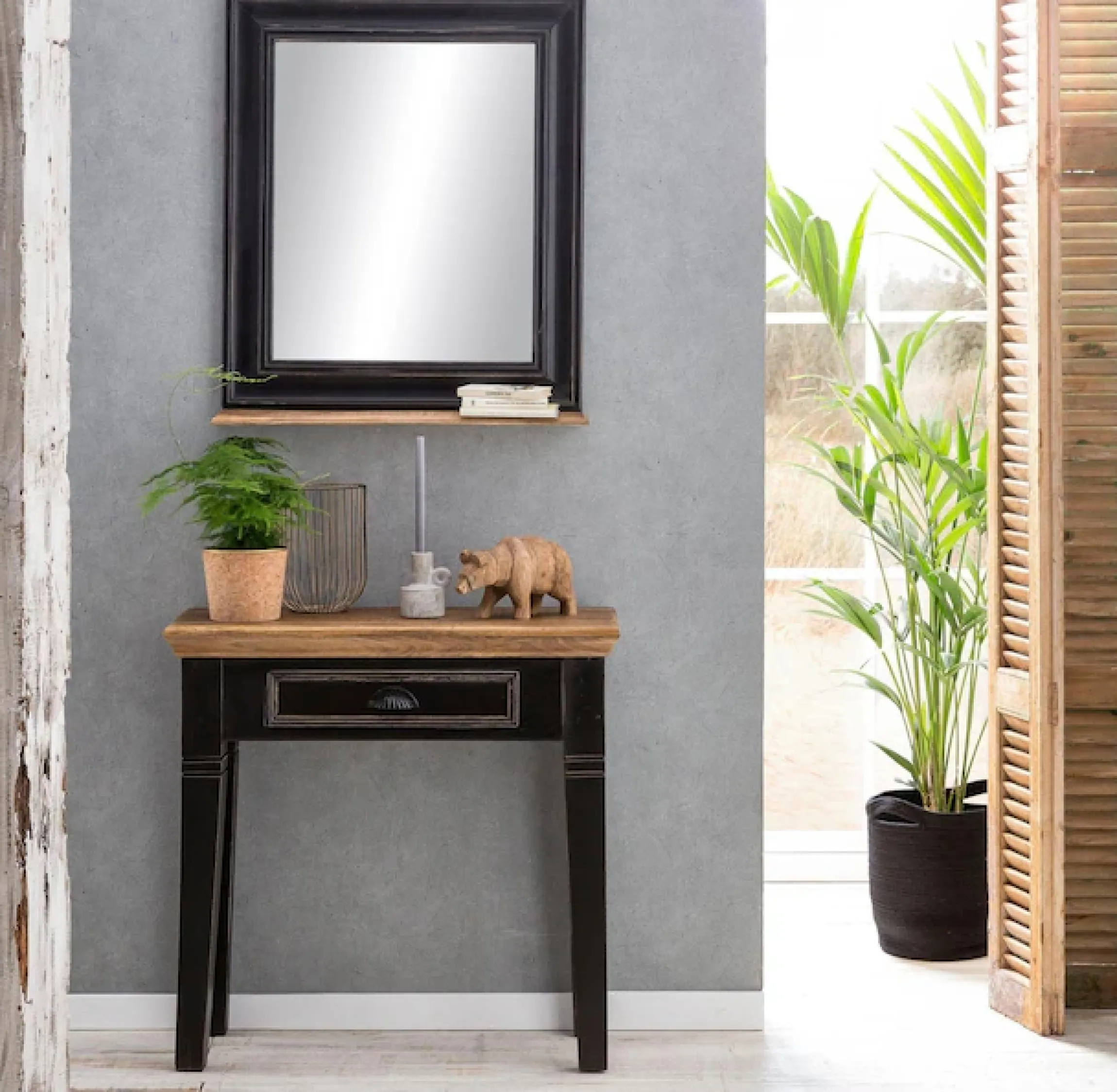 SIT Telefontisch »CORSICA mit Schublade im Shabby-Chic Vintage-Stil« Praktische Schublade mit dekorativem Muschelgriff aus Metall