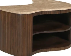 SIT TV-Board »Dallas aus Mango massiv mit Lamellenfront & 2 offenen Fächern« 1 Stk. tlg. 2-in-1 als TV-Board oder Couchtisch mit Lamellenfront