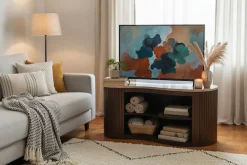 SIT TV-Board »Dallas aus Mango massiv mit Lamellenfront & 2 offenen Fächern« 1 Stk. tlg. 2-in-1 als TV-Board oder Couchtisch mit Lamellenfront
