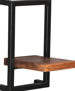 SIT Wandregal »Akko Wandregal-Set 4-teilig aus Mangoholz mit Altmetall« Set,2 kleine & 2 breite Wandregale für flexible Gestaltung