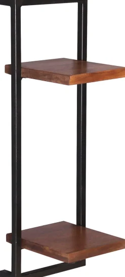 SIT Wandregal »Alghero Wandregal-Set 4-teilig aus Mangoholz mit Altmetall« Set,2 hohe & 2 breite Wandregale für flexible Wandgestaltung