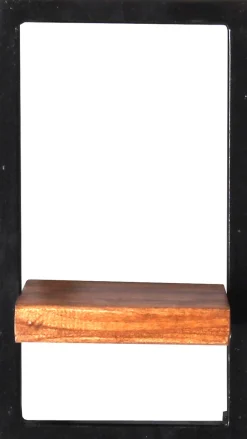 SIT Wandregal »Regal PANAMA – Industrial Regal aus Mango‑Holz & Altmetall« Wandregal aus Mango‑Holz & Altmetall für vielseitigen Stauraum