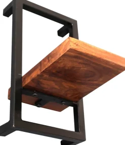 SIT Wandregal »Regal PANAMA – Industrial Regal aus Mango‑Holz & Altmetall« Wandregal aus Mango‑Holz & Altmetall für vielseitigen Stauraum