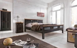 SIT Waschbeckenunterschrank »CORSICA Vintage mit 2 Türen & honigfarbiger Deckplatte« Mit Siphonausschnitt für die passgenaue Nutzung im Bad