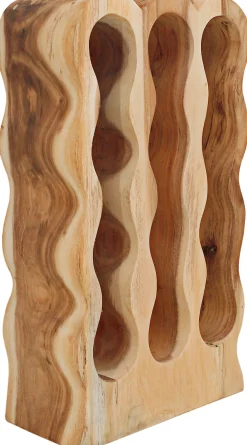SIT Weinregal »Hakone aus Suarholz mit Flaschenhalter & Naturmaserung« 1 Stk. tlg. Sichtbare Holzmaserung trifft funktionales Flaschenhalter-Design