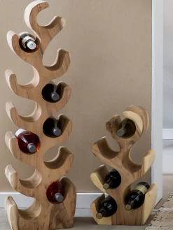 SIT Weinregal »Romanteaka Weinregal – Massives Flaschenregal aus recyceltem Teakholz« Massives Weinregal aus recyceltem Teakholz mit Unikat‑Charakter