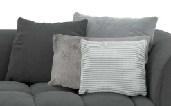 s.Oliver Big-Sofa »COBBO 3-Sitzer Design-Sofa Bubble-Optik, Maße B/T/H: 259/126/104 cm« mit vielen Kissen, moderne Steppung und hoher Sitzkomfort
