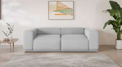 s.Oliver Big-Sofa »EMMERIK Designersofa, 3-Sitzer mit Wellenfederung, B/T/H: 242/98/73 cm« hoher Sitzkomfort, gemütlich und modern, auch in Cord