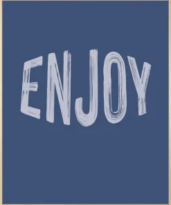 s.Oliver Bild mit Rahmen »Enjoy« Kunst | Modern | Motivationsbilder | Schriftzug | Schriftzüge 1 Stk. tlg. HD Premium Posterdruck mit Echtholzrahmen