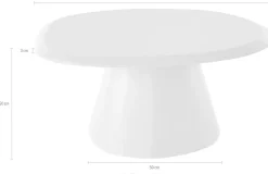 s.Oliver Couchtisch »Solhelm« Set, 2 Stk. tlg. cremefarbenes Duo aus lackiertem MDF Holz, mit Schweizer Kante