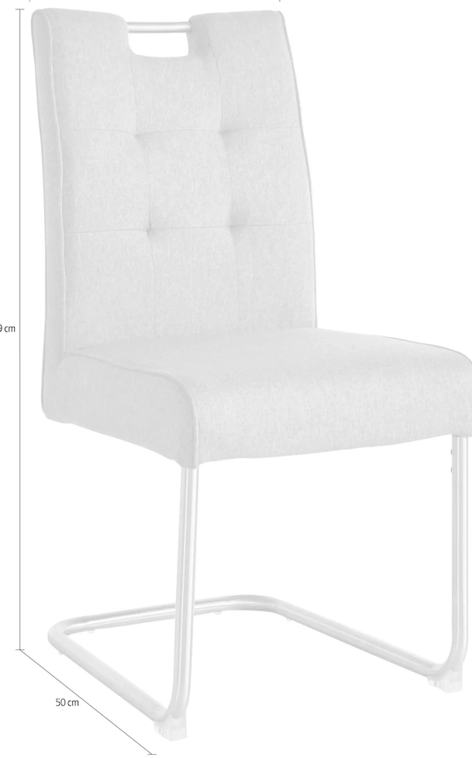 s.Oliver Freischwinger »Ciella« (Set) 2 Stk.mit hochwertiger 3D-Steppung und Taschenfederkern, Edelstahlgestell