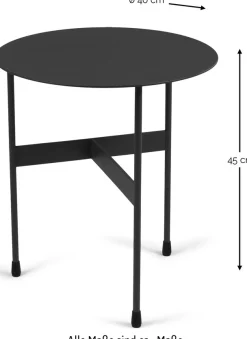 Spinder Design Beistelltisch »MIRA LOW« Beistelltisch aus Stahl