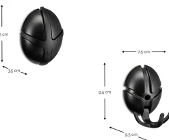 Spinder Design Garderobenhaken »TICK« Design-Garderobe aus recyceltem ABS und mit klappbaren Haken
