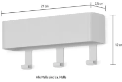 Spinder Design Garderobenhaken Metall, Breite 27 cm