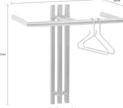 Spinder Design Garderobenhalter »SENZA« Metall, Edelstahl