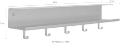 Spinder Design Garderobenhaken »EASY« 2-in-1 Wandregal + Garderobe