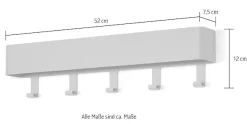 Spinder Design Garderobenhaken Metall, Breite 52 cm