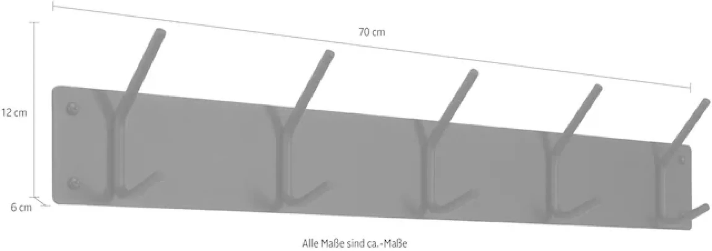 Spinder Design Garderobenhaken »FUSION« Metall, Breite 70 cm