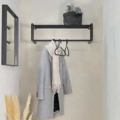 Spinder Design Garderobenleiste »SMOOTH« Schlichter Wandgarderobenständer aus Stahl