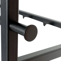 Spinder Design Garderobenleiste »MARCO« Wandgarderobe aus Stahl mit 5 Haken, Hutablage und Kleiderstange