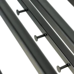 Spinder Design Garderobenleiste »MARCO« Wandgarderobe aus Stahl mit 5 Haken, Hutablage und Kleiderstange