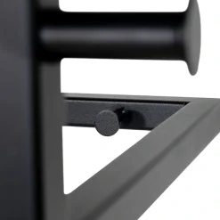 Spinder Design Garderobenleiste »MARCO« Wandgarderobe aus Stahl mit 5 Haken, Hutablage und Kleiderstange