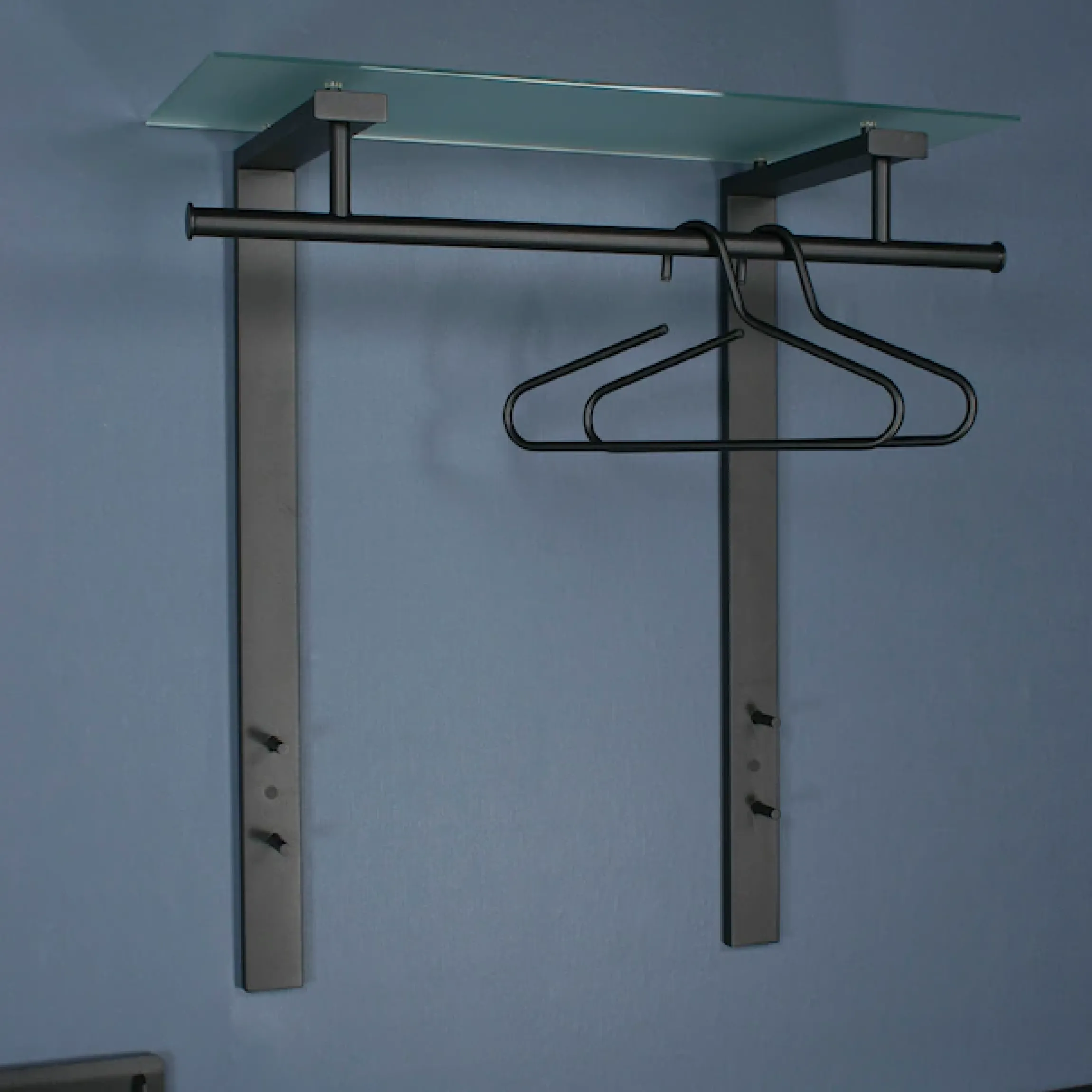 Spinder Design Garderobenleiste »DUTCH« Moderne Wandgarderobe aus Stahl und Glas