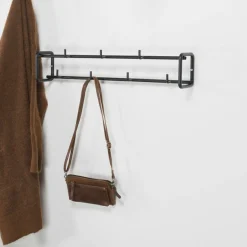 Spinder Design Garderobenleiste »CLINT 1« Schlanke, minimalistische Wandgarderobe va Stahl mit 8 Haken