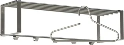 Spinder Design Garderobenleiste »REX« Wandgarderobe aus Stahl mit Hutablage und 5 bzw. 7 Haken