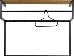 Spinder Design Garderobenleiste Metall, Breite 100 cm, Familien-Garderobe, 11 Haken