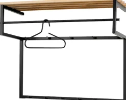 Spinder Design Garderobenleiste Metall, Breite 100 cm, Familien-Garderobe, 11 Haken