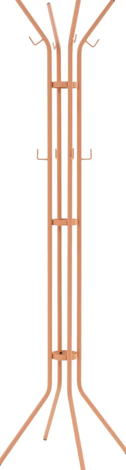 Spinder Design Garderobenständer »Jessy« Platzsparender Garderobenständer aus Stahl, 8 Haken & Schirmständer