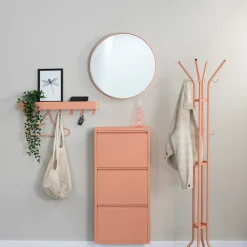 Spinder Design Garderobenständer »Jessy« Platzsparender Garderobenständer aus Stahl, 8 Haken & Schirmständer