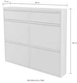 Spinder Design Schuhschrank »Billi« Metall, Breite 40 cm