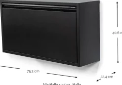 Spinder Design Schuhschrank »BILLY 1« Stahlschuhschrank mit Doppelfach